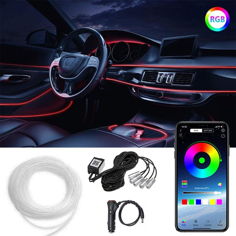 TIRA DE LUZ COCHE CON APLICACION
