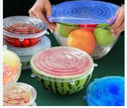 Tapas elasticas de silicona ajustables