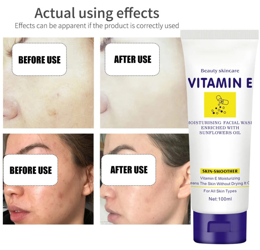Crema Jabon limpiador Facial Vitamin E - El Mayorista