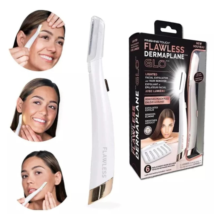 Depilador Facial Luz Led +6 cabezas
