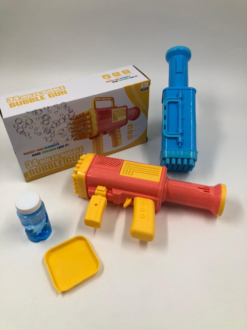 2x1 Pistola de burbujas, bazuca, bazooka