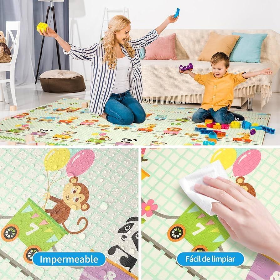 Alfombra antigolpes para bebe reversible