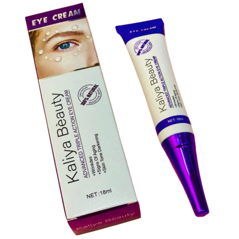Crema para ojos triple acción
