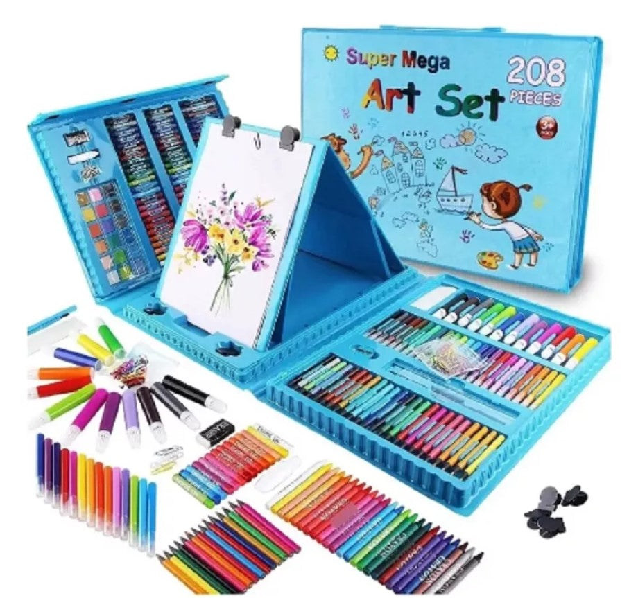 Super mega set de arte 208 piezas