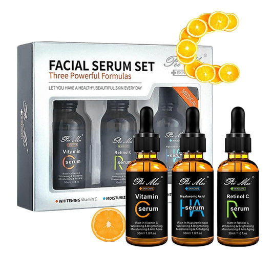set serum faciales vitamina c ah r x3
