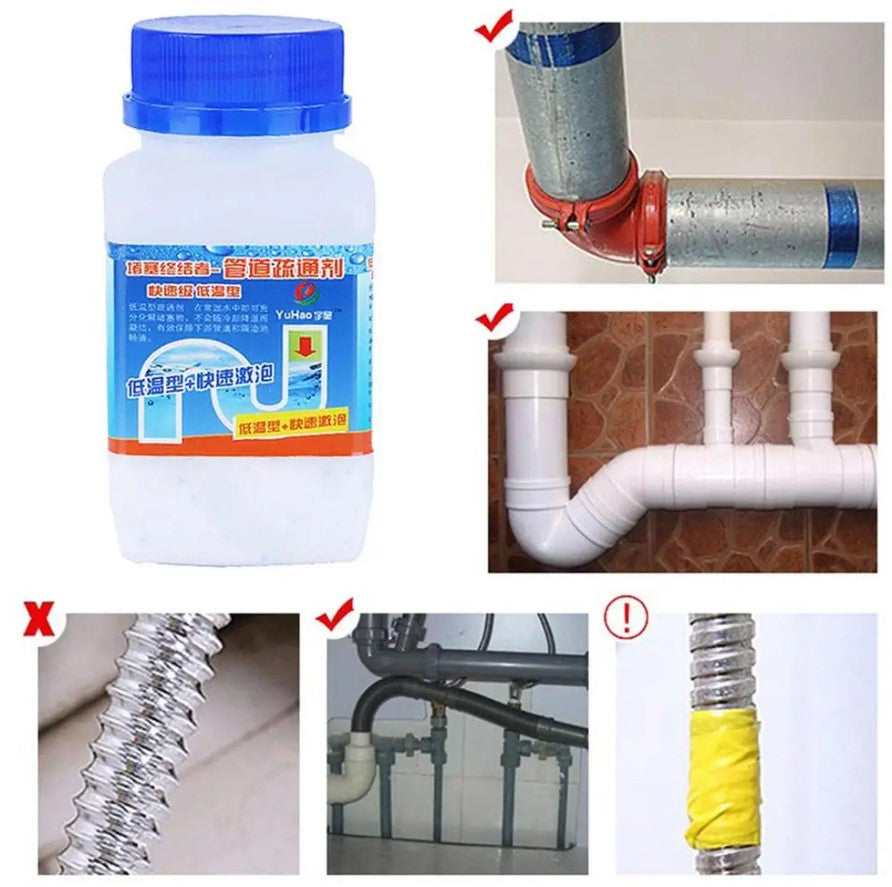 Polvo para destapar cañerias  tuberias