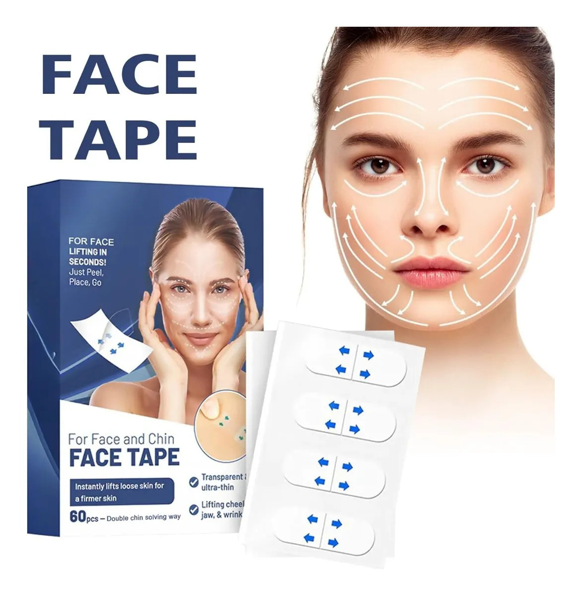 Parches con efectos lifting y estiramiento