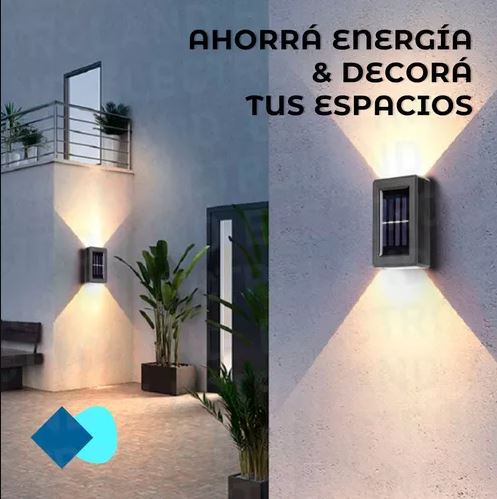 Lampara para pared solar - El Mayorista