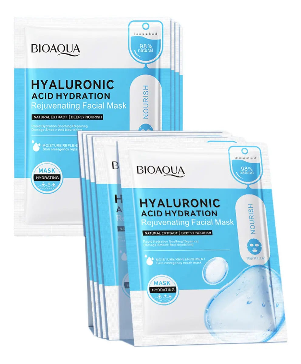Mascarilla ácido hialurónico x 10
