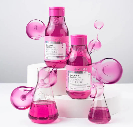 Shampoo Nutritivo Con Aminoácidos Y Colágeno Menta Hair 550m