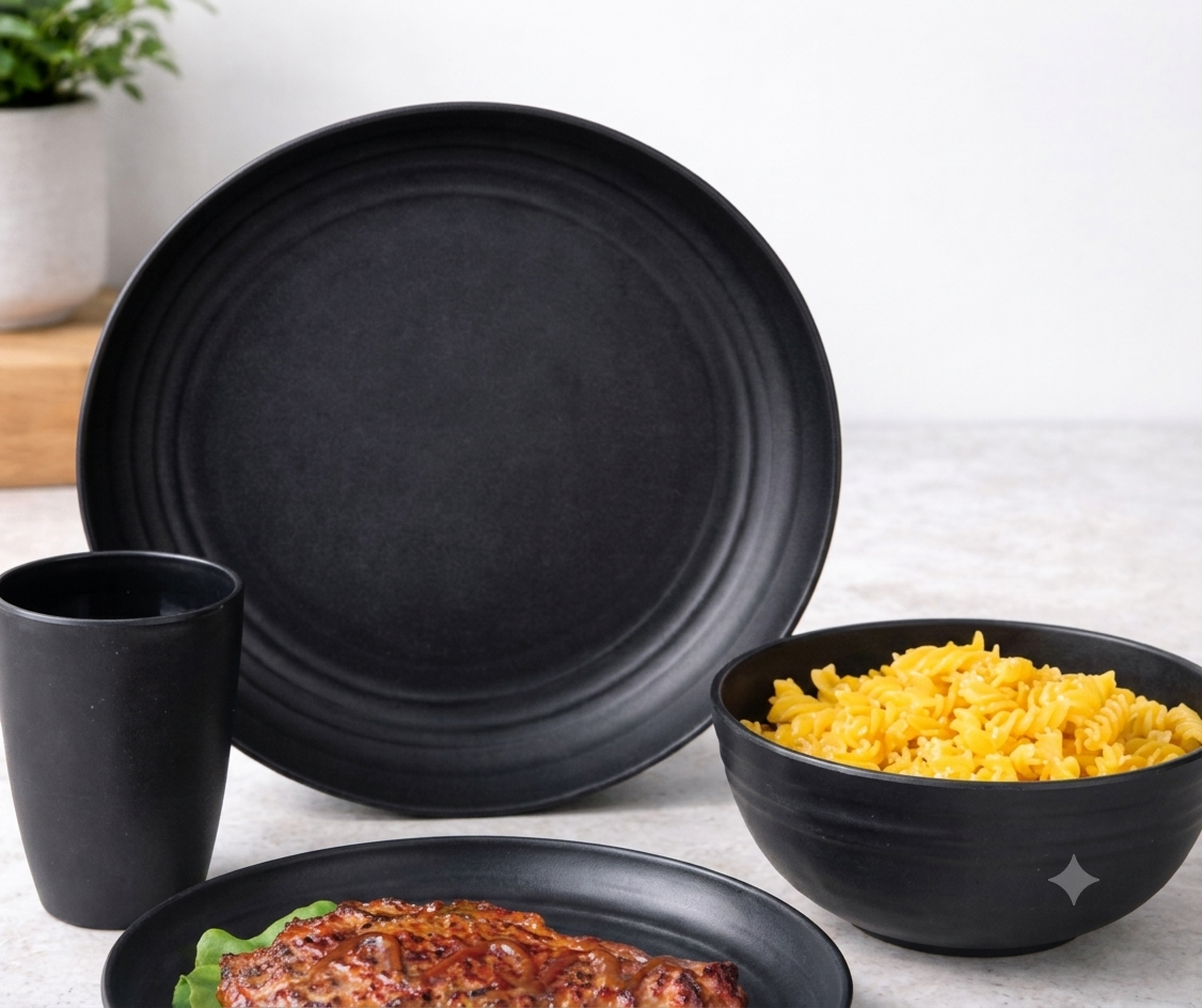 VAJILLA PLASTICO 16 PIESAS
