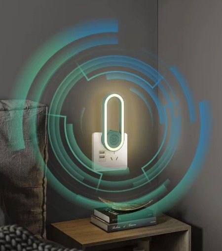 Lampara ultrasonica repelente mosquitos