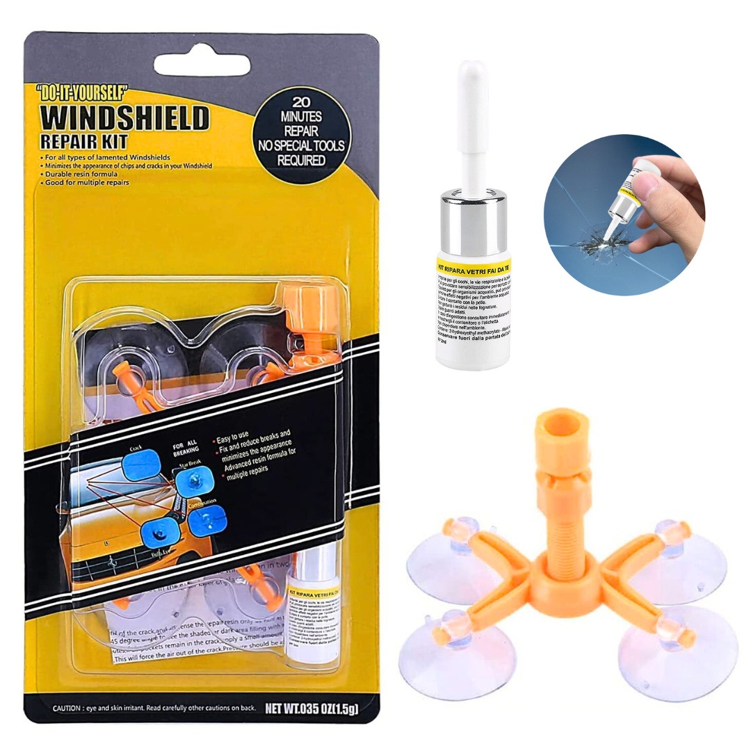 Kit De Reparación Parabrisas Vidrios Jeringas De Presión Kit Completo