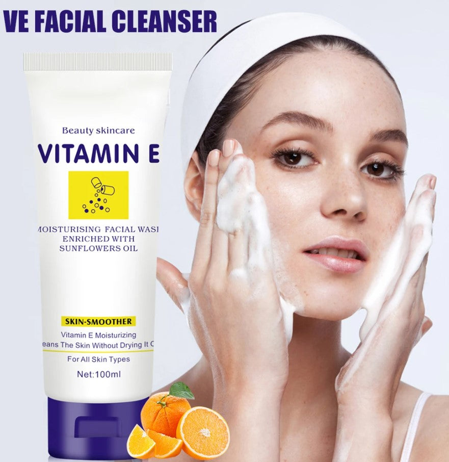 Crema Jabon limpiador Facial Vitamin E - El Mayorista