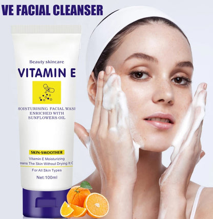 Crema Jabon limpiador Facial Vitamin E - El Mayorista
