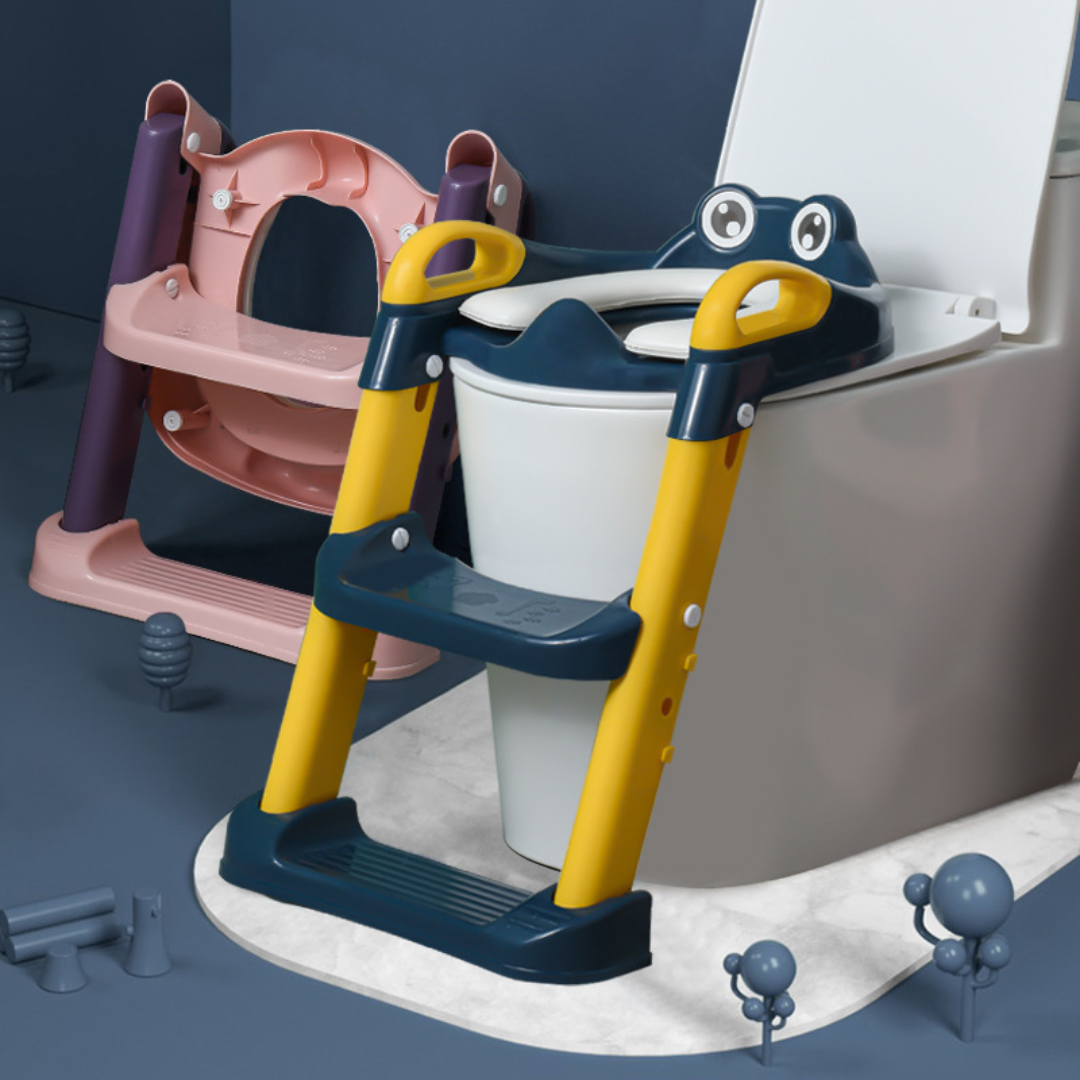 ASIENTO CON ESCALERA PARA BAÑO DE NIÑOS