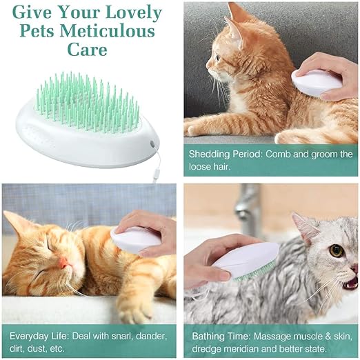 Cepillo de Limpieza y Masaje Mascotas