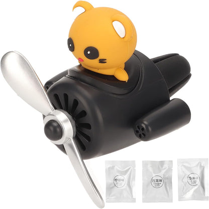 Lindo oso piloto coche ventilacion