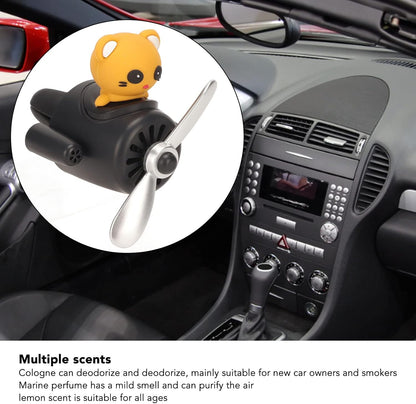 Lindo oso piloto coche ventilacion