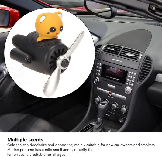 Lindo oso piloto coche ventilacion