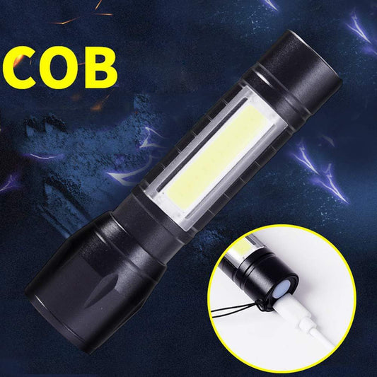 Linterna Led recargable USB tactica