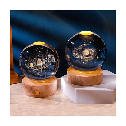 Esfera lampara de cristal 3D con luz led