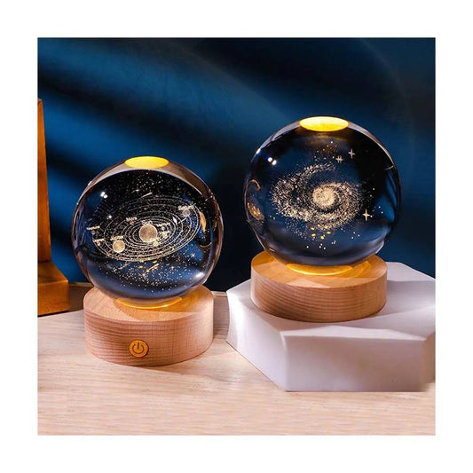 Esfera lampara de cristal 3D con luz led