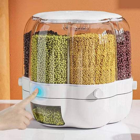 Dispensador giratorio de granos o cereal