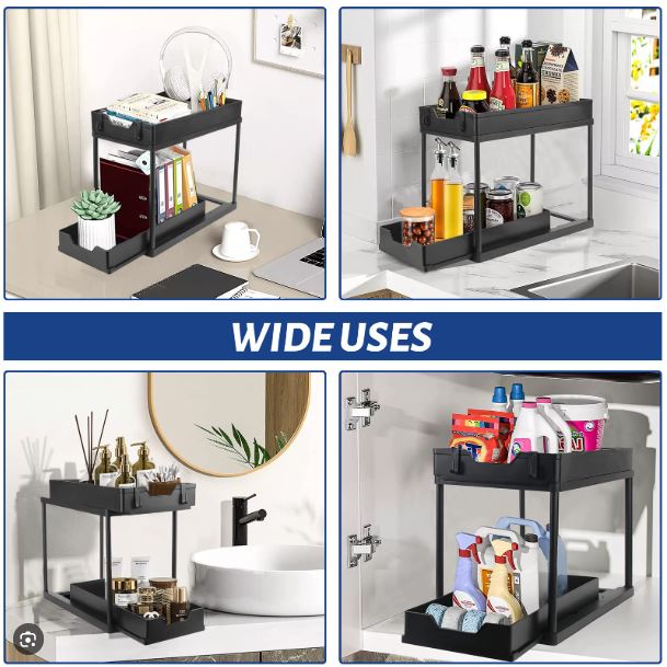 Organizador multiusos deslizante ajustable