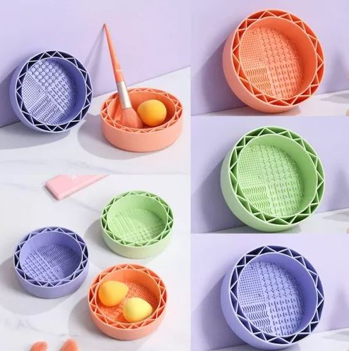 Limpiador de brochas de maquillaje silicona