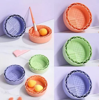 Limpiador de brochas de maquillaje silicona