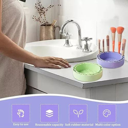 Limpiador de brochas de maquillaje silicona