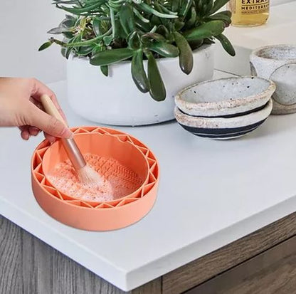 Limpiador de brochas de maquillaje silicona