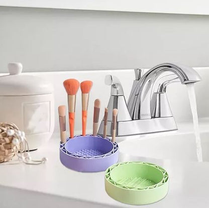 Limpiador de brochas de maquillaje silicona