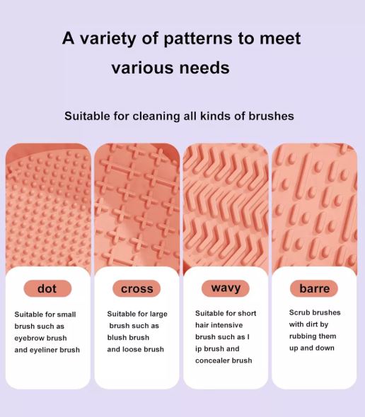 Limpiador de brochas de maquillaje silicona