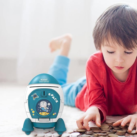 Alcancia Cohete Lunar para niños