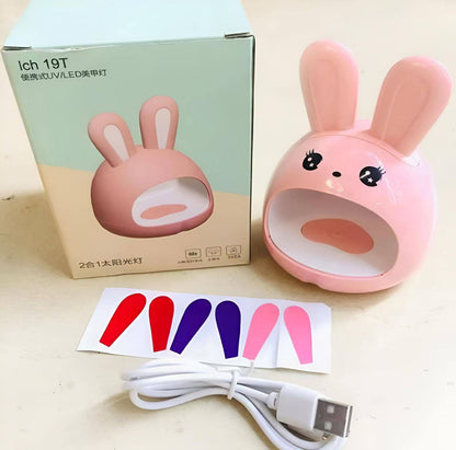 Conejo Mini Lampara para Uñas Secado