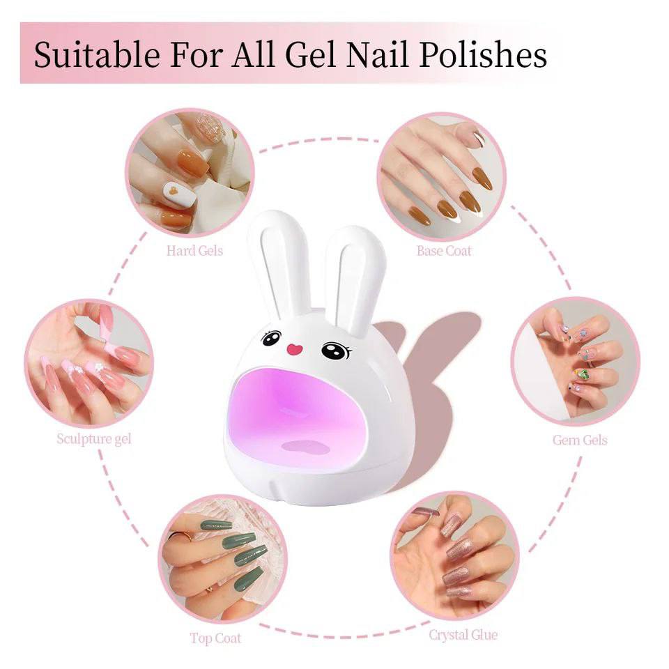 Conejo Mini Lampara para Uñas Secado
