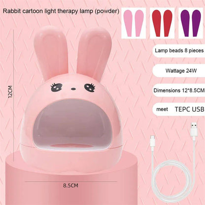 Conejo Mini Lampara para Uñas Secado
