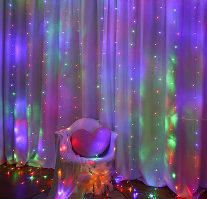 Cortina de luces LED Multicolor