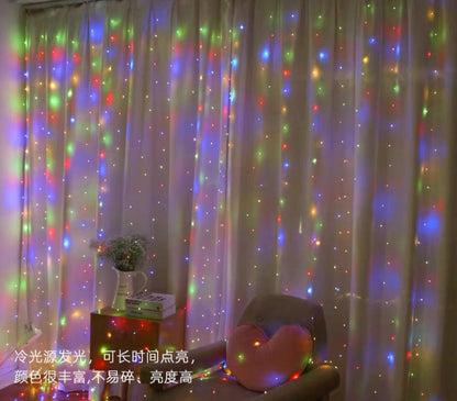 Cortina de luces LED Multicolor