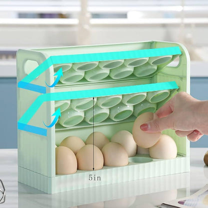 Estante organizador de huevos 3 pisos
