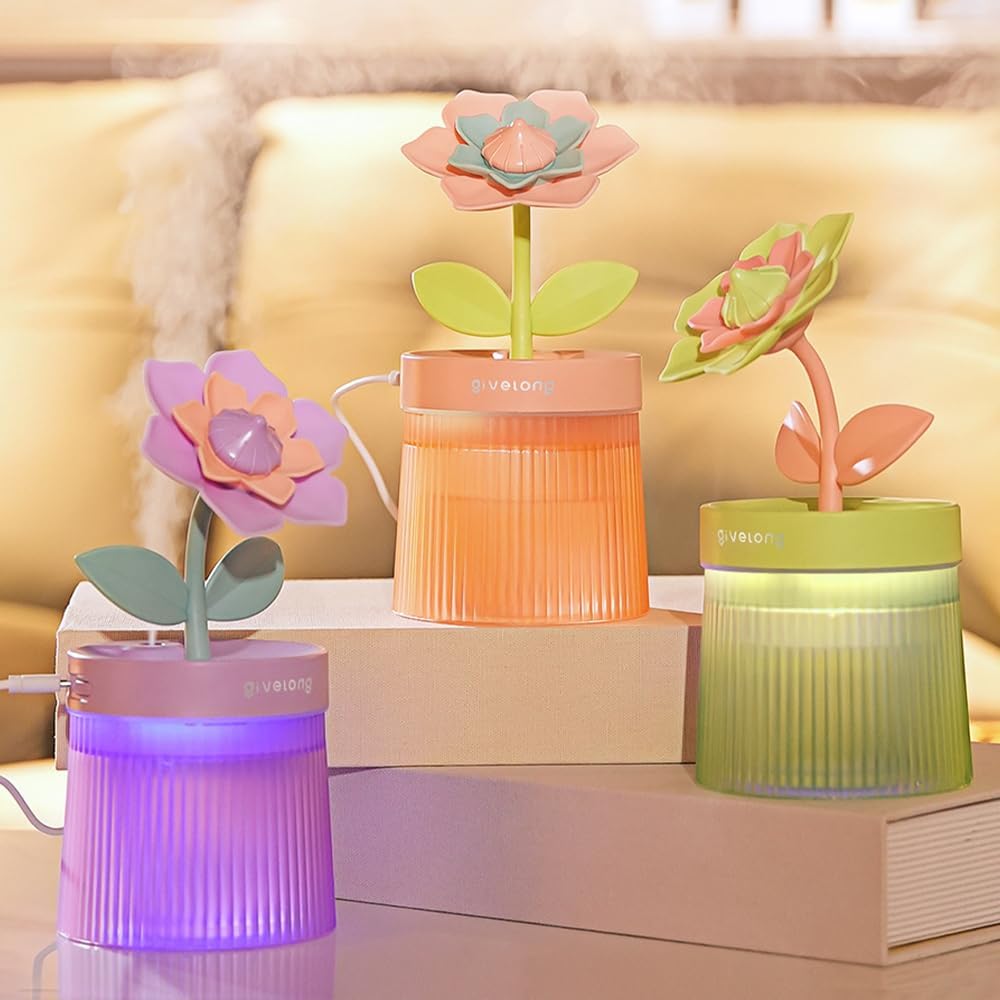 Mini humidificador portatil con luz