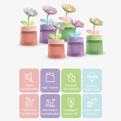 Mini humidificador portatil con luz