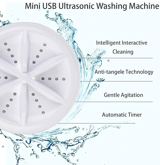 Mini lavadora Turbo ultrasonica