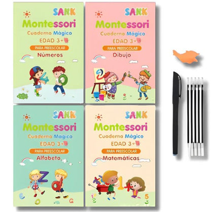 Kit x 4 cuadernos mágicos reutilizable