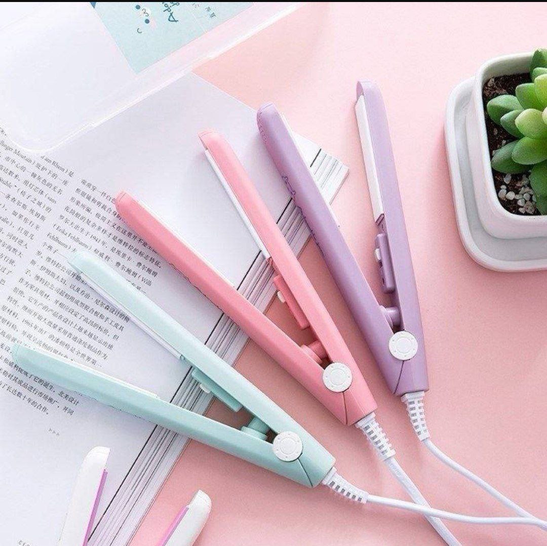 Mini Plancha Para Cabello Con Estuche