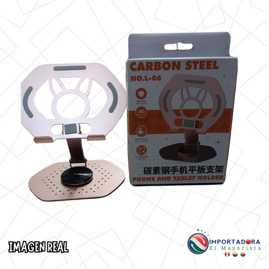 Soporte de acero Telefono y Tablet 360°