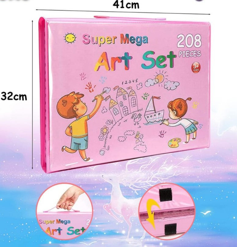 Mega set de arte  208 piezas