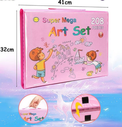Mega set de arte  208 piezas